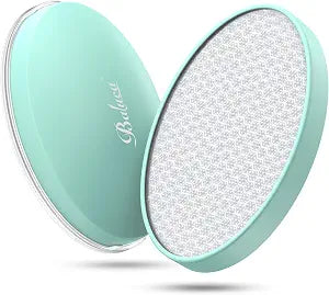 BALUCA Crystal Hair Eraser for Women and Men, Painless Glass Crystal Hair Removal Tool for Legs, Arms, Back, Reusable Exfoliating Hair Remover with Gentle Skin Smoothing, Green