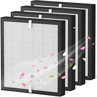 P280 P260 Filter Replacement, for TPLMB/YARIKI P280 Air Purifier, for AIUZLK P260 Air Purifier, 3-Stage Filtration (4 Pack)