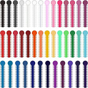 1040 Pcs Multi-Color Rubber Bands, Orthodontic Ligature Ties Kit - O-rings Braces Dental Ties for Orthodontic Procedures and Dental Braces (40 items)