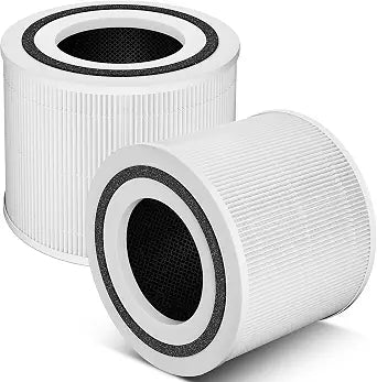 2 Pack 240 Replacement Filter Compatible with Puro Air 240 Air Purifier, 3-in-1 High-Efficiency Filtration with Activated Carbon Filter for Air Particles, Odor and Smoke, White