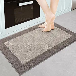 Machine Washable Kitchen Rug 24" x 36", Non Slip Kitchen Mat for Floor, Absorbent Entrance Throw Rug for Bedroom, Hallway, Bathroom, Door