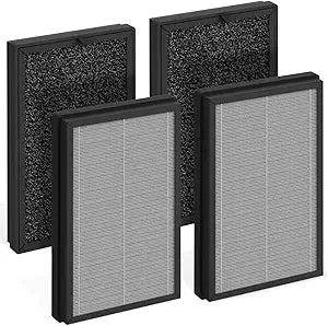 AP2 Replacement Filter Set Compatible with Priestley PM1240B P220 and Airversa AP2 Purelle Air Cleaner Purifiers, 3-Stage Filtration System, Pre-Filter, Main Filter, 4 Pcs/2 Sets | Perfect Compatibility, Great Quality, Good Value
