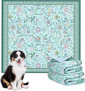 Pee Pads for Dogs Washable 48"x48", Extra Large Reusable Puppy Pads, Super Absorbent Whelping Pads Mat , Non-Slip Waterproof Pet Training Pads for Couch, Crate, Potty Training