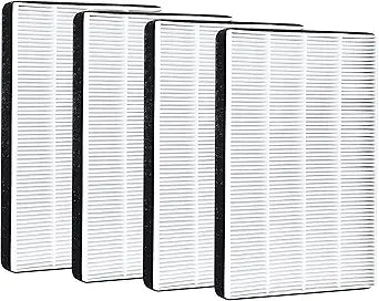 Nispira F2 A2 True HEPA Filter Replacement for Filtrete Room Air Purifier FAP-C02WA-G2, FAP-C03BA-G2, FAP-T03BA-G2, FAP-SCO2W, FAP-SC02N, 4 Packs