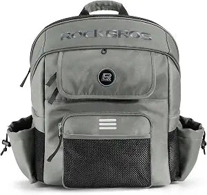 ROCKBROS Bike Dog Carrier Cat Backpack Carrier & Backpack for Small Pets - Breathable, Secure, & Convenient Storage, Fits Pets Up to 14 lbs, 21L Capacity,Grey