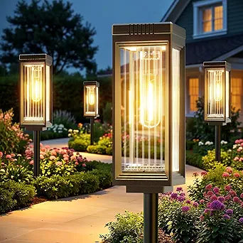 ELECLINK Solar Pathway Lights Outdoor, 8 Pack Upgraded Solar Lights Outdoor Waterproof, Bright Up to 15 Hrs Auto On/Off Garden Light for Yard Patio Lawn Path Walkway Driveway Outside Decor