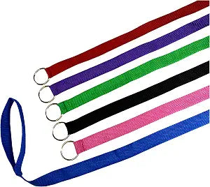 Downtown Pet Supply 6ft Dog Kennel Slip Lead Leash for Dogs - Veterinarian, Grooming, Daycare & Animal Rescue Supplies - One Size Fits All - 1" Thick - 24 Pack