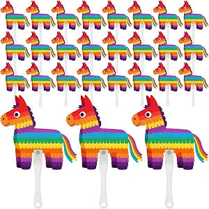 DoubleFill 36 Pcs Mexican Donkey Fans Plastic Handheld Fans Bulk Donkey Fiesta Cinco De Mayo Decorations Mexican Party Decorations Fiesta Theme Birthday Party Supplies