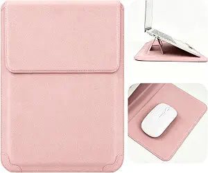 16 Inch Multifunctional Laptop Sleeve Case with Stand Soft Slim Cover for MacBook Pro/Air/ThinkPad X1/Dell XPS/Lenovo Yoga/HP Pavilion/ASUS Zenbook/LG gram/Chromebook 15" 15.3" 15.6"