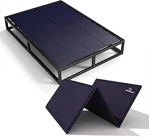 10mm Bunkie Board (60x76Queen Size) | Lightweight Design, Low Profile Bed Support, Breathable, Noise Minimizing, Moisture Resistant, Split Fully Assembled | Bed Support