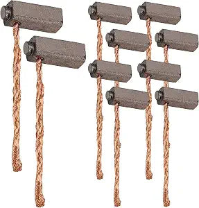 10PCS Universal Carbon DC Motor Brushes Fit for Generic Electric Wire Generator Replacement Set 5 x 6 x 14mm