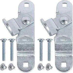 GDW Cargo Trailer Door Latch Hasp Keeper, 2-Pack with Screws & Nuts