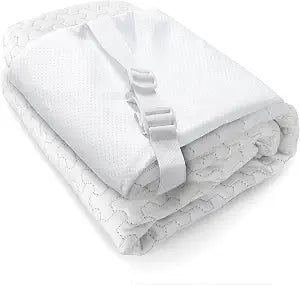 Bamboo Rayon Mattress Topper Cover Twin XL | Extends Topper Life | Anti-Slip Bottom & Adjustable Straps | 1-2 Inch Memory Foam Protector | Ideal for Dorm & Kids Beds | NOT Waterproof