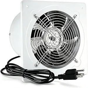 8 inch Exhaust Fan, 735CFM Wall Mounted Vent Fans, Ventilation Fan Bathroom Garage Attic Exhaust Fan Ceiling and Wall Mount Fan for Kitchen/Bathroom, 110V 80W