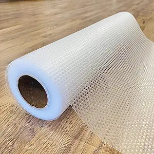 EVALAND Shelf Liners for Kitchen Cabinets Non-Adhesive 15.75" x 33FT Clear Drawer Liner Non Slip, Washable Cabinet Liner, Waterproof Shelf Liners for Cabinets, Refrigerator Bathroom Pantry Cabinet Mat