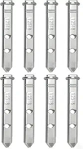 85-864-XCP5 Window Pivot Bar Replacement, 2-7/16" x 5/16", 8 Pack