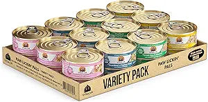 Weruva Classic Cat Food, Variety Pack, Paw Lickin' Pals Wet Cat Food, 5.5oz Cans (Pack of 24)