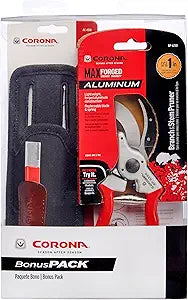Corona Tools SP 6250 Aluminum Bypass Pruner Kit With Universal Tool Pouch and Carbide Sharpening Tool