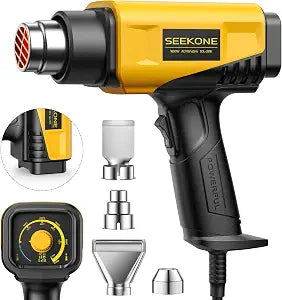 SEEKONE 1800W Compact Heat Gun 122-1202 Variable Temp for Crafting
