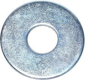 Hard-To-Find Fastener Zinc Fender Washers, Durable Zinc Plated Steel Flat Hardware for DIY, Construction, Home Improvement, 1/2 x 1-1/2, Pack of 100