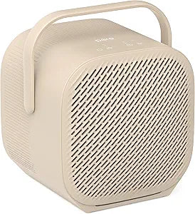 Pure Enrichment PureZone DUO Tabletop Air Purifier Γ True HEPA, Dual Direction Airflow, 3-Stage Filtration Captures Dust, Smoke, Odors - Large Rooms up to 615 sq. ft. (Sweet Oat)