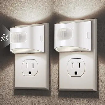DORESshop Motion Sensor Night Light, Night Lights Plug into Wall, 5000K