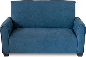 Toddler Upholstered Sofa (Navy Suede)