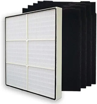 PUREBURG Replacement Filter set Compatible with Whirlpool Whispure 1183054K 8171434K Fits AP450 AP510 AP51030K AP51030KB AP45030K WP500 WP1000 Air Purifier, H13 HEPA Activated Carbon