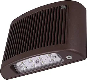 EOF Series Bronze Outdoor LED Full Cutoff Emergency Wall Pack with Photocell, 5000K (EOF1MV5KBZP