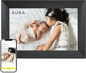 Aura 10" HD Digital Picture Frame | Wirecutter's Best Digital Frame for Gifting | Send Photos Directly to Your Frame from Anywhere | Quick & Easy Setup Over WiFi | Free, Unlimited Storage (No Ads)