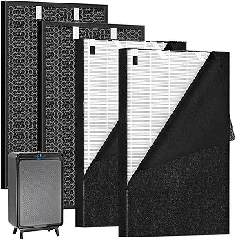 2 Sets Air320 Air220 Replacement Filter Compatible with Bissell Air 220 Air 320 2768A 2609A Air Purifier, Including HEPA + Pre-Filters + Activated Carbon Filters, Compare Part # 2677, 2678, 2804