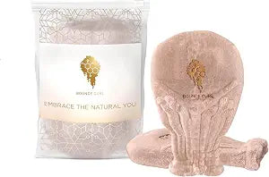 Bounce Curl Hair Drying Mitts- Faster Drying & Less frizz; Curly Hair Blush