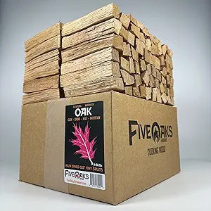 Kiln Dried Oak Pizza Oven Wood, Mini 5 Inch Cooking Wood for Ooni, Gozney, Bertello Pizza Ovens, Solo Stove & More - Approx 14lbs Product of USA (1,000 Cubic Inches)