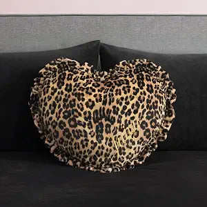 Juicy Couture Cheetah Heart Shaped 20"x20" Decorative Pillow