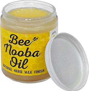 Bumblechutes BeeNooba Food-Safe Wood Wax Oil  Beeswax & Tung Oil Finish for Cutting Boards, Bowls & Furniture  Natural Hardwax Alternative  8 oz