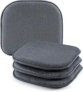 SWEMSTAR Chair Cushions - 15"*17" Kitchen Dining Chair Pads Foam Seat Cushion for Chairs Barstool Cushions Non Slip Seat Pad