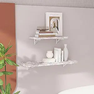 Wall Mounted Folding Table 40"x 16" with Removable Heavy-Duty Brackets Support Up to 200 Pounds Folding Desk for Small Space Home Laundry Room Office Rv Suitable for Solid Wall (Life Summer Flowers)