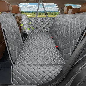 URPOWER 4 in 1 Dog Car Seat Cover for Back Seat, Waterproof Dog Hammock with Mesh Window and Side Flap Pet Car Seat Protector Dogs Backseat Cover for Cars, SUVs & Mid-Size Trucks