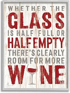 Funny Wine Glass Kitchen Dining, 16 x 20 Inch Framed Gicle Print