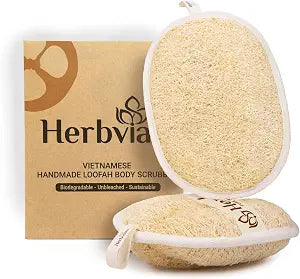 Natural Loofah Exfoliating Body Scrubber Pads for Bath and Shower