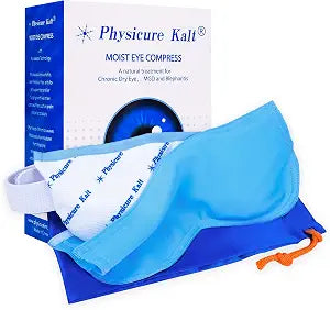 Heated Eye Mask | Moist Heat Eye Compress Relief for Dry Eyes, Imitated, Pink Eyes | Microwave Activated Dry Eye Therapy Mask