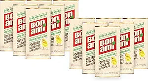 BON AMI Powder Cleanser for Kitchens & Bathrooms - All types of Surfaces, Cleans Grime & Dirt, Polishes Surfaces, Absorbs Odors (12 Pack)
