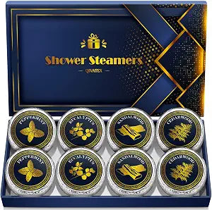 Qivatex Shower Steamers Aromatherapy for Men, Boo Basket Stuffers for Him