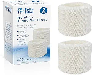 2-Pack Wick Filters Compatible with Kaz Vicks WF2 Vicks V3100 V3500N V3500 V3700 V3800 V3900 Kaz 3020 Sunbeam 1118 Series Honeywell HCM-350 HCM-630 HCM-300T Relion WA-8D Enviracaire ECM-500