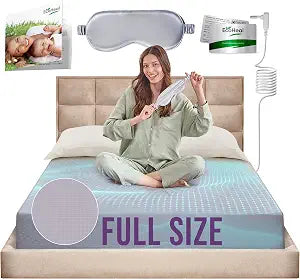 Earth Grounding Sheets Full Size with 12% Silver Fiber & 4% Silk & 84% Cotton - Gray - Quality Certified Grounded Well Bed Sheet - Conductive Fitted Sheet for Better Sleep