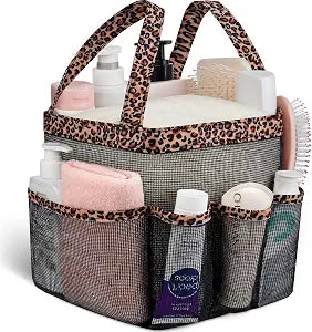 Mesh Shower Caddy Portable - 9 Pockets for College Dorm Room Essential