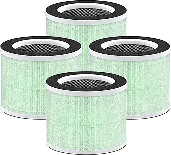 Nispira RP-AP088-F1 RP-AP088 Replacement Filter for RENPHO Air purifier RP-AP088W RP-AP088-F2 H13 4-in-1 HEPA Activated Carbon, 4 Packs