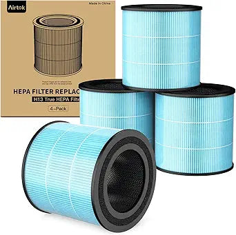 AIRTOK Air Purifier AP0601 Replacement Filters, 4-IN-1 High-efficiency HEPA Filter. (4 Pack∩╝