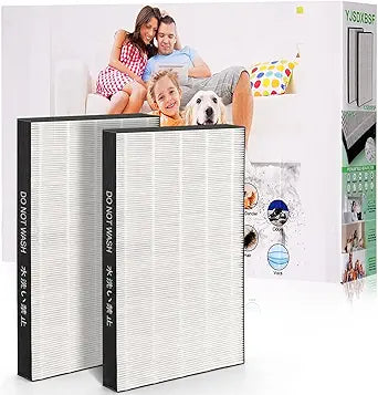 2 Pack KC-860U Replacement Filter, Compatible with Sharp KC-860U Air Purifier, Replaces FZ-C150HFU