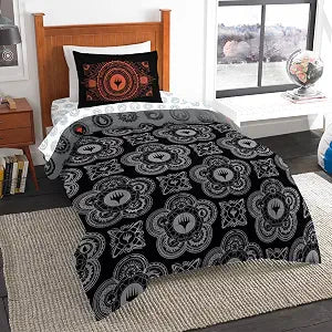 Ashford Textiles Magic The Gathering Magic Spells Twin Bed in a Bag, 4 Piece Bedding Set with Comforter and Sheets, Soft and Cozy for All Seasons
